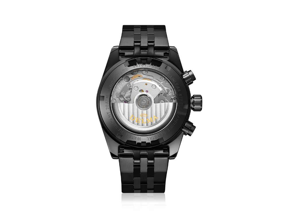 Delma Montego Black Edition Automatik Uhr, DLC, Schwarz, 42 mm, 44701.732.6.033
