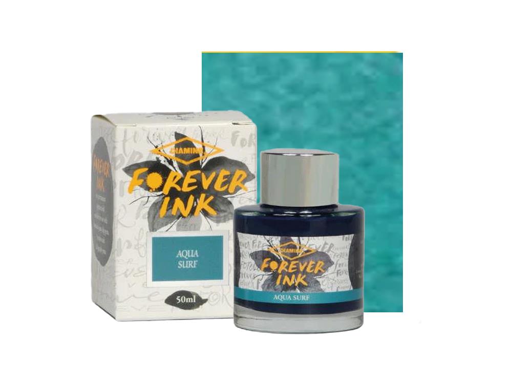 Diamine Forever Ink Collection Tintenfass- Permanente Tinte Aqua Surf, Türkis