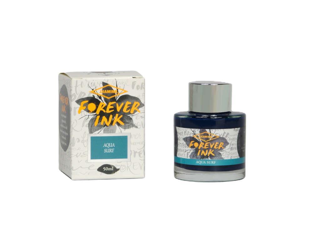 Diamine Forever Ink Collection Tintenfass- Permanente Tinte Aqua Surf, Türkis