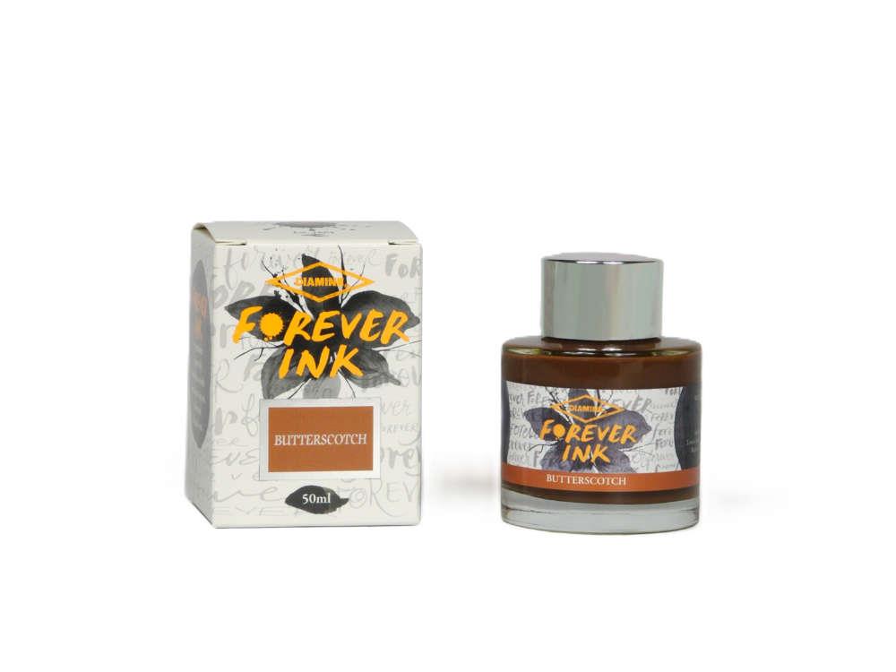 Diamine Forever Ink Tintenfass - Permanente Tinte Butterscotch, Braun