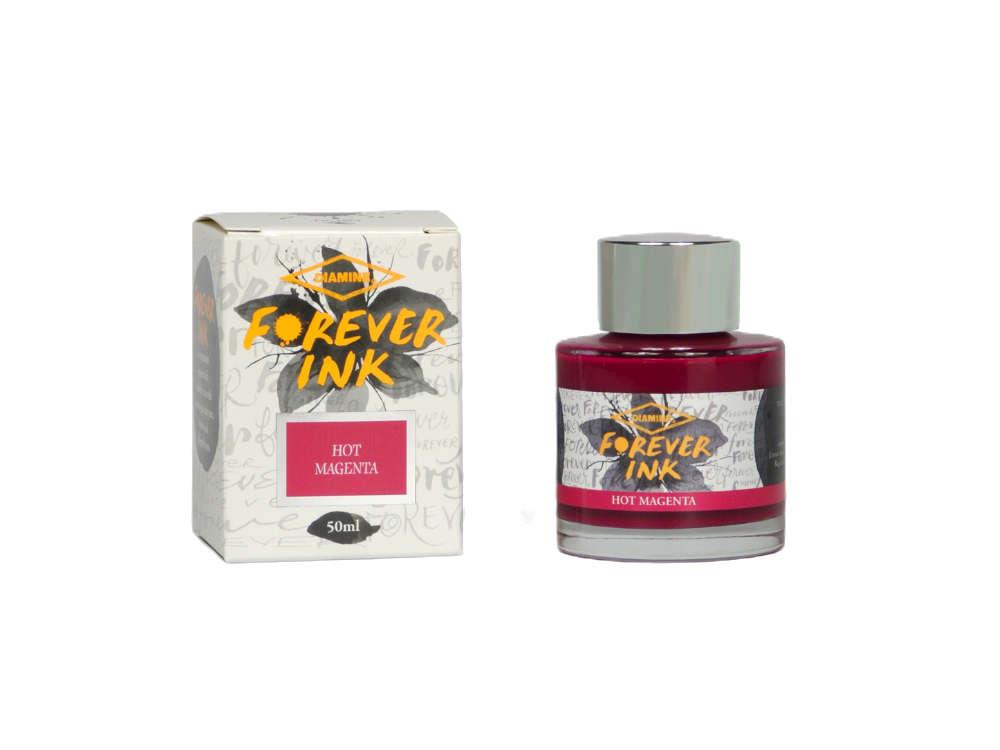 Diamine Forever Ink Collection Tintenfass- Permanente Tinte Hot Magenta, Rose