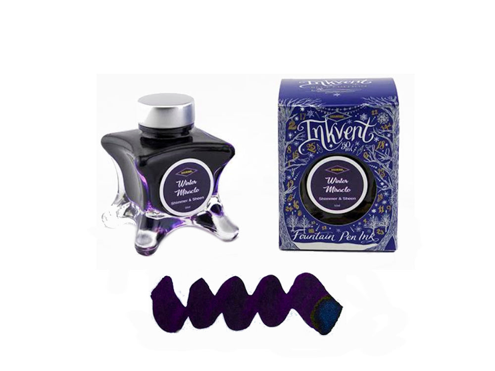 Diamine Tintenfass Winter Miracle, Ink Vent Blue, 50ml, Blau/Schwarz