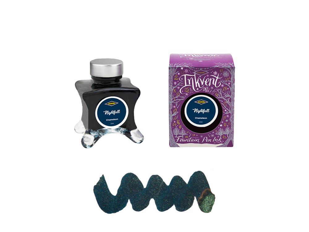 Diamine Tintenfass Moon Beam Ink Vent Purple, 50ml, Chamaleon, Blau