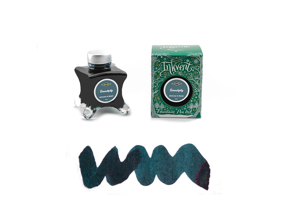 Diamine Serendipity Ink Vent Green Tintenfass, 50ml, Shimmer & Sheen