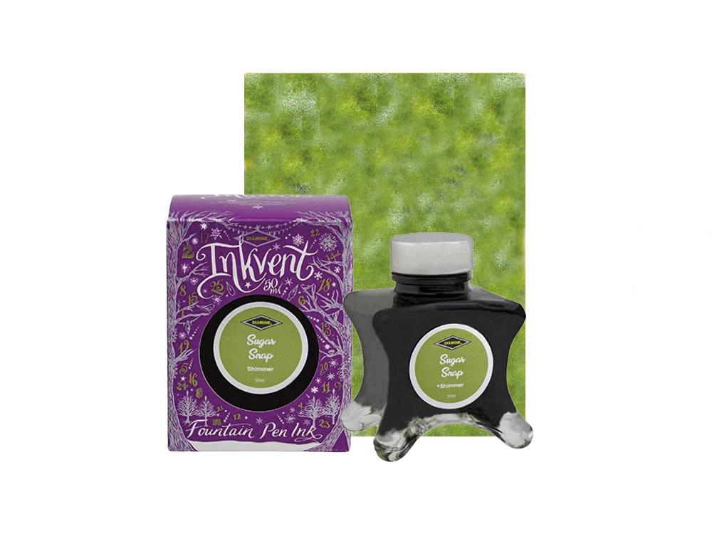 Diamine Tintenfass Sugar Snap Ink Vent Purple, 50ml, Shimmer, Grün