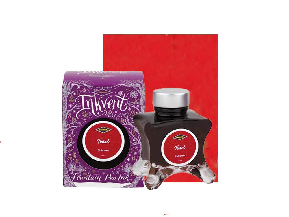 Diamine Tintenfass Tinsel Ink Vent Purple, 50ml, Shimmer, Rouge