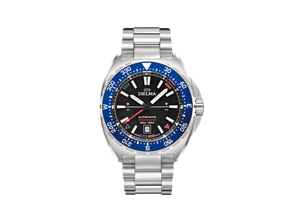 Delma Racing Oceanmaster Automatik Uhr, Schwarz, 44 mm, 41701.670.6.048