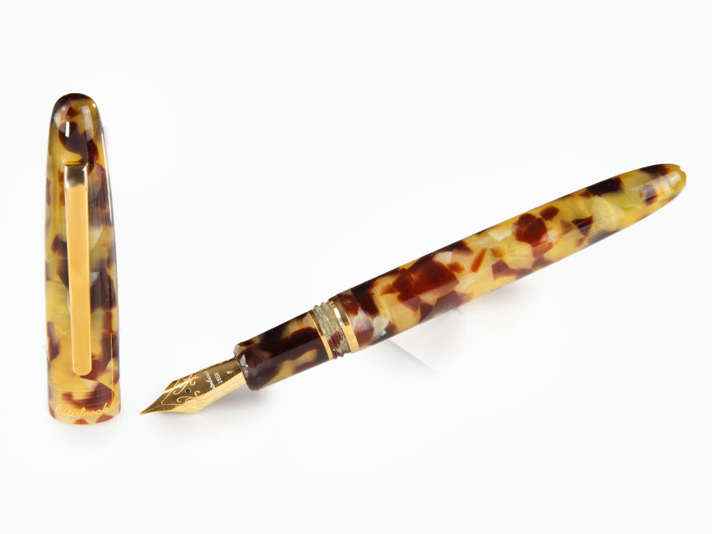 Esterbrook Estie Tortoise Füllfederhalter, Edelharz, Vergoldet, E136