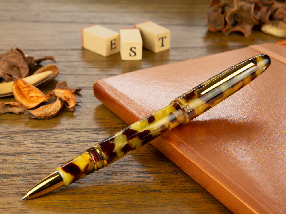 Esterbrook Estie Tortoise Roller, Edelharz, Braun, Vergoldet, E137