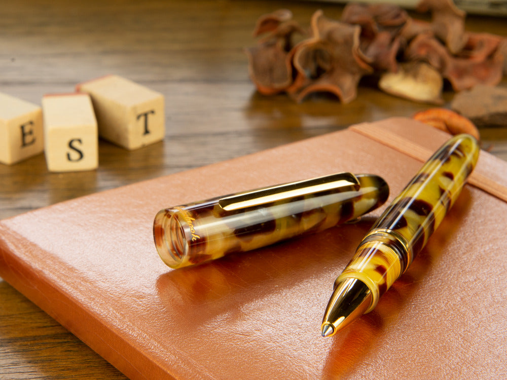 Esterbrook Estie Tortoise Roller, Edelharz, Braun, Vergoldet, E137