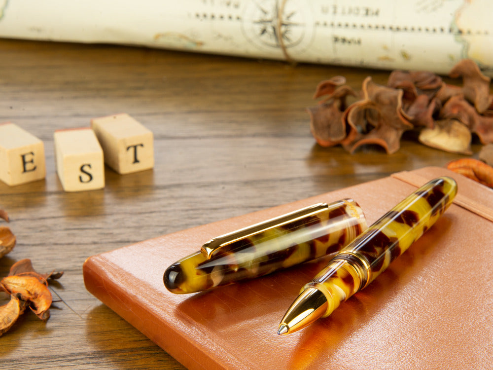 Esterbrook Estie Tortoise Roller, Edelharz, Braun, Vergoldet, E137