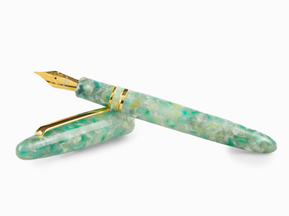Esterbrook Estie Sea Glass Füllfederhalter, Edelharz, Vergoldet, ESG816