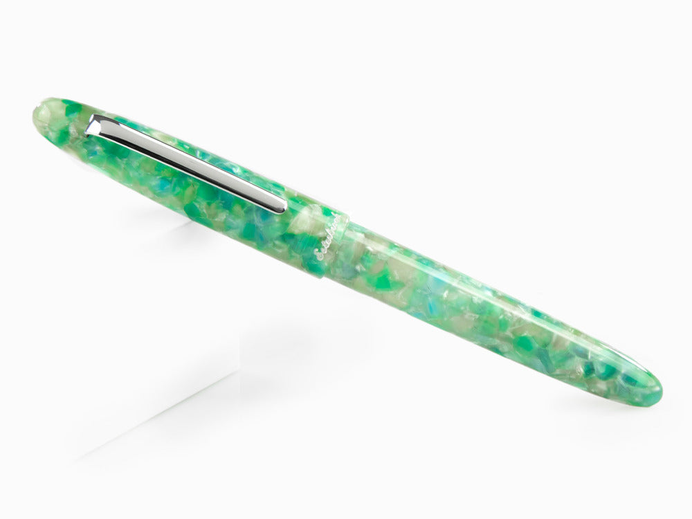 Esterbrook Estie Sea Glass Füllfederhalter, Verchromte Akzente, ESG836