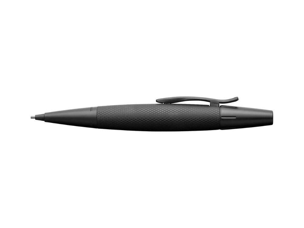 Faber-Castell E-Motion Minenbleistift, Aluminium, Schwarz, 138690