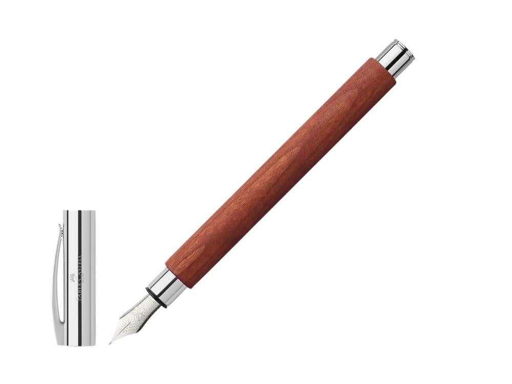 Faber-Castell Ambition Füllfederhalter, Birnbaumholz, Braun, 148180