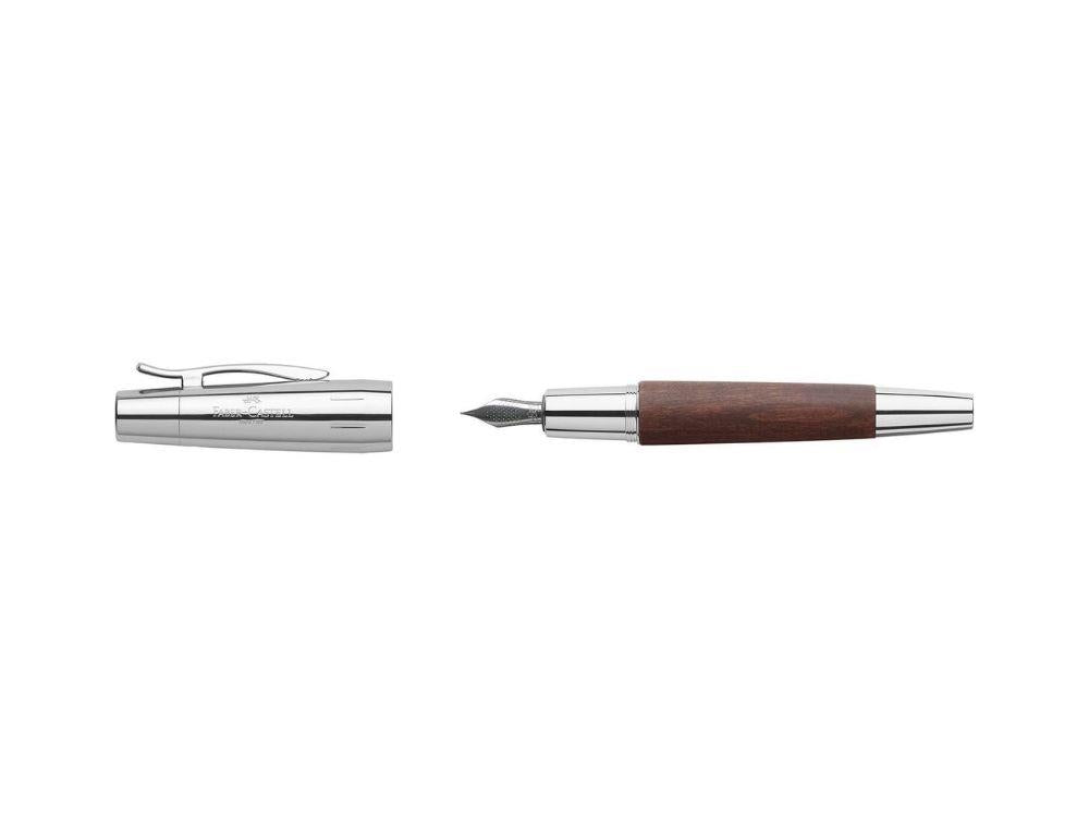 Faber-Castell E-Motion Füllfederhalter, Birnbaumholz, Braun, 148210