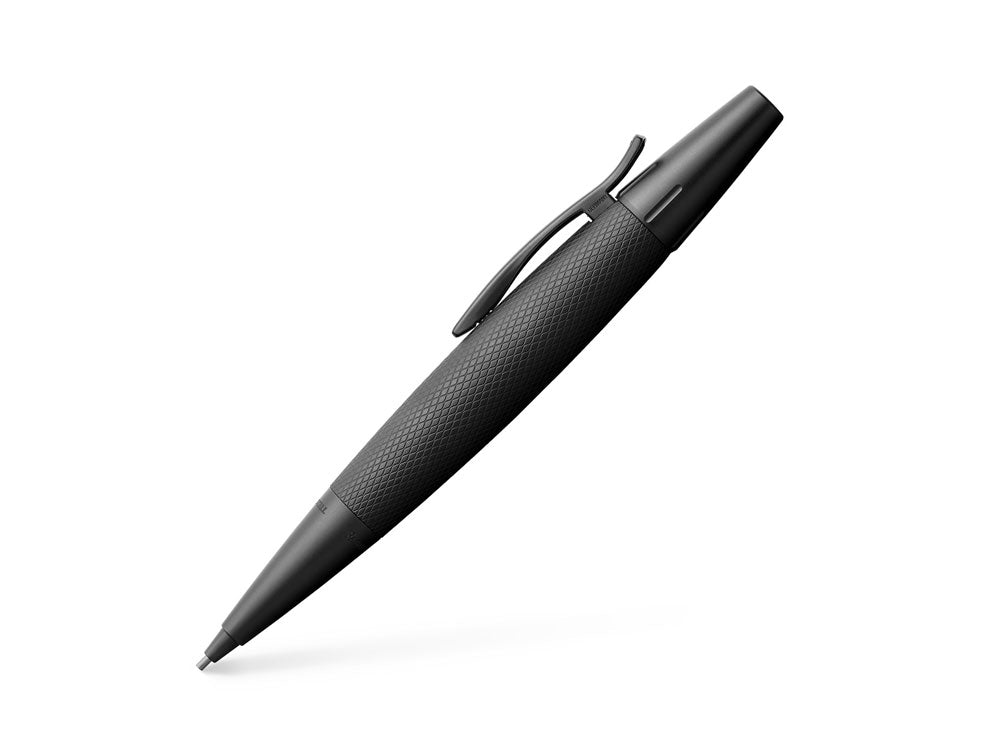 Faber-Castell E-Motion Minenbleistift, Aluminium, Schwarz, 138690