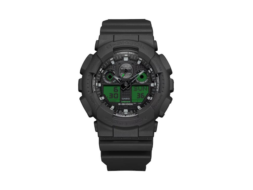 G-SHOCK Casio Classic Quartz Uhr, Harz, Schwarz, GA-100BEG-1AER