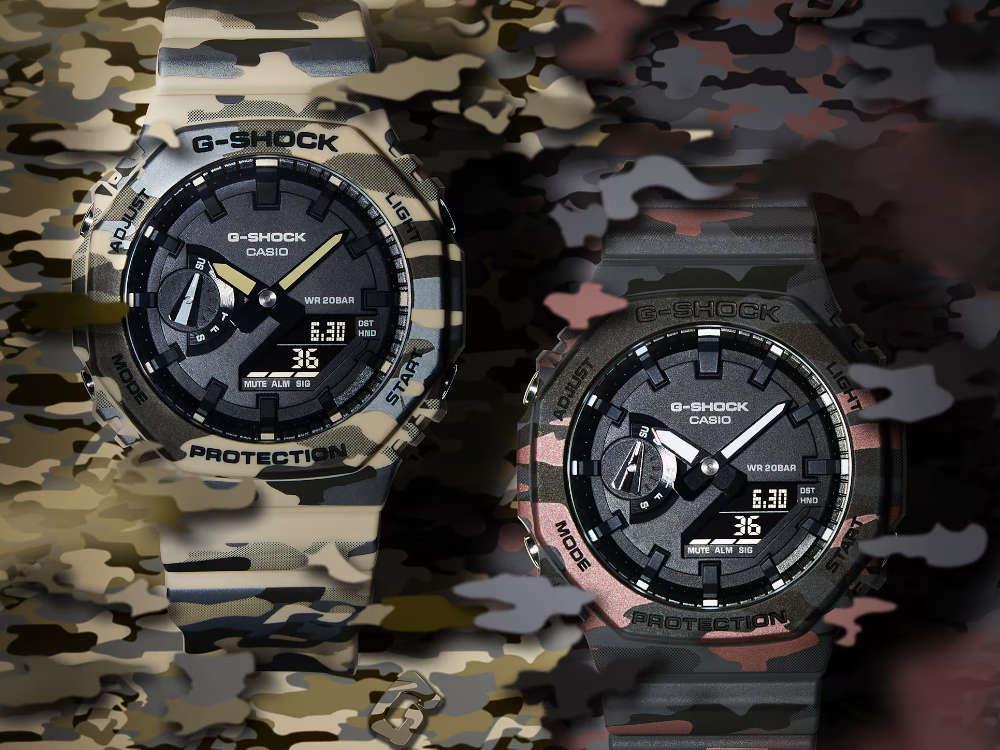 G-SHOCK Casio Trend Quartz Uhr, Schwarz, 48.5 × 45.4mm, GA-2100CM-5AER
