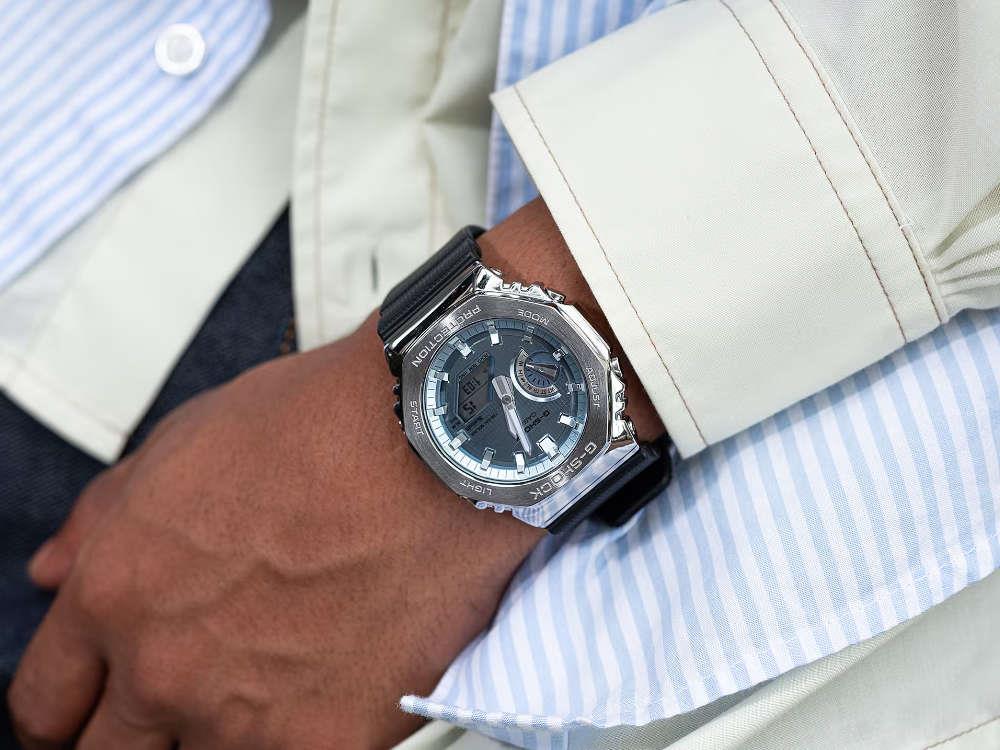 G-SHOCK Casio G-Steel Quartz Uhr, Blau, 49.3mm × 44.4mm, GBM-2100A-1A2ER