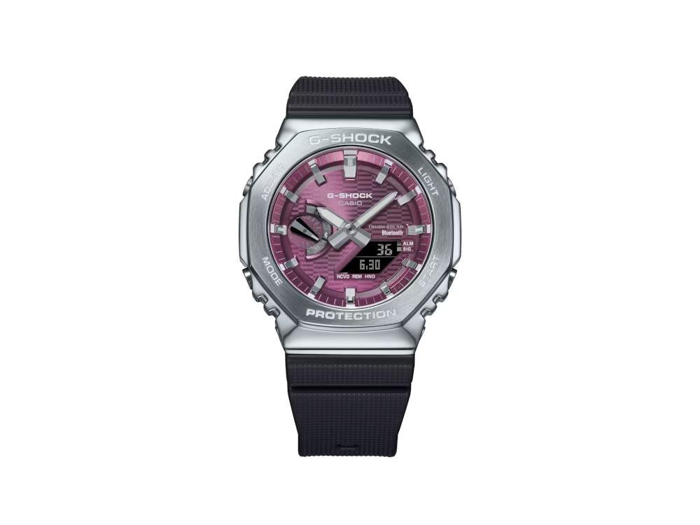 G-SHOCK Casio G-Steel Quartz Uhr, Bordeaux, 49.3mm × 44.4mm, GBM-2100A-4BER