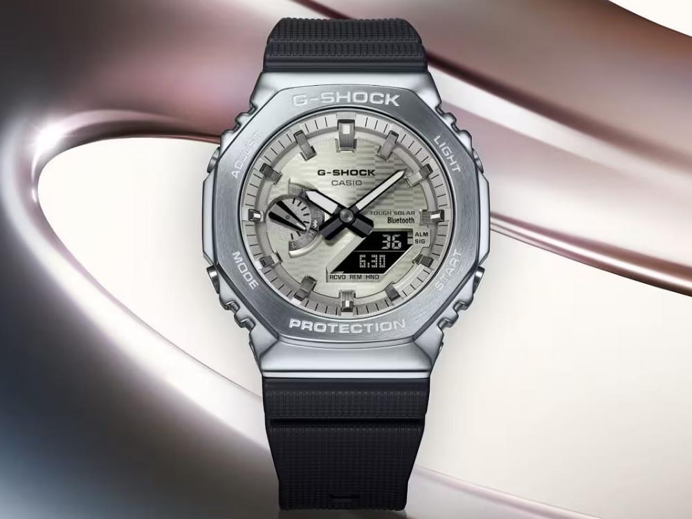 G-SHOCK Casio G-Steel Quartz Uhr, 49.3mm × 44.4mm, GBM-2100A-8BER