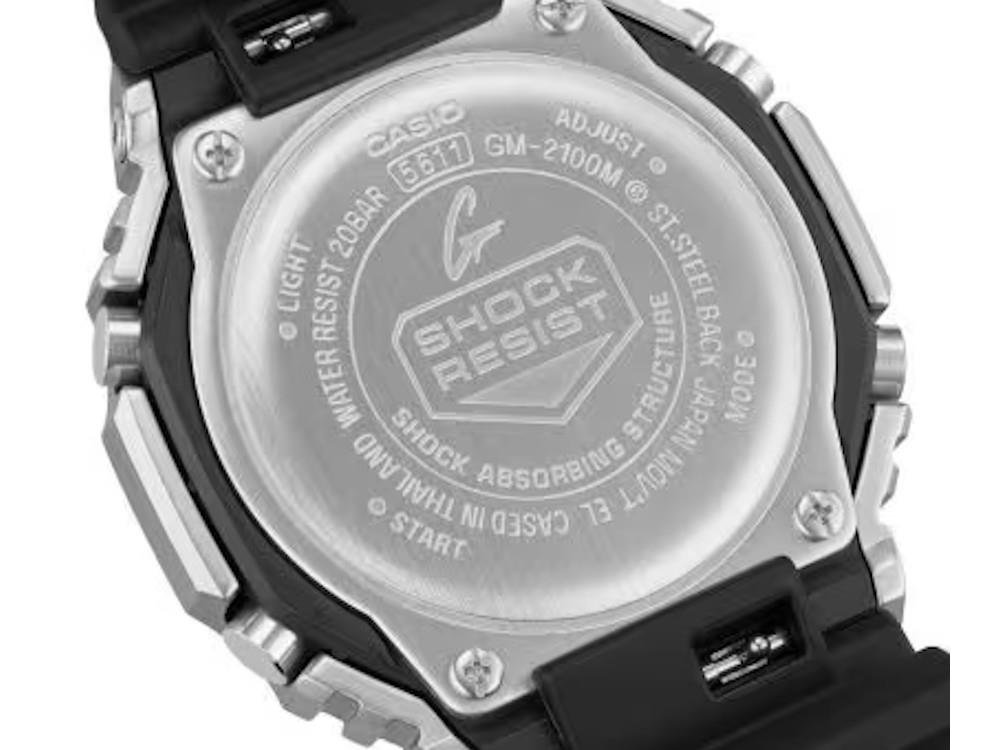 G-SHOCK Casio G-Steel Quartz Uhr, Schwarz, Chronograph, GM-2100M-1AER