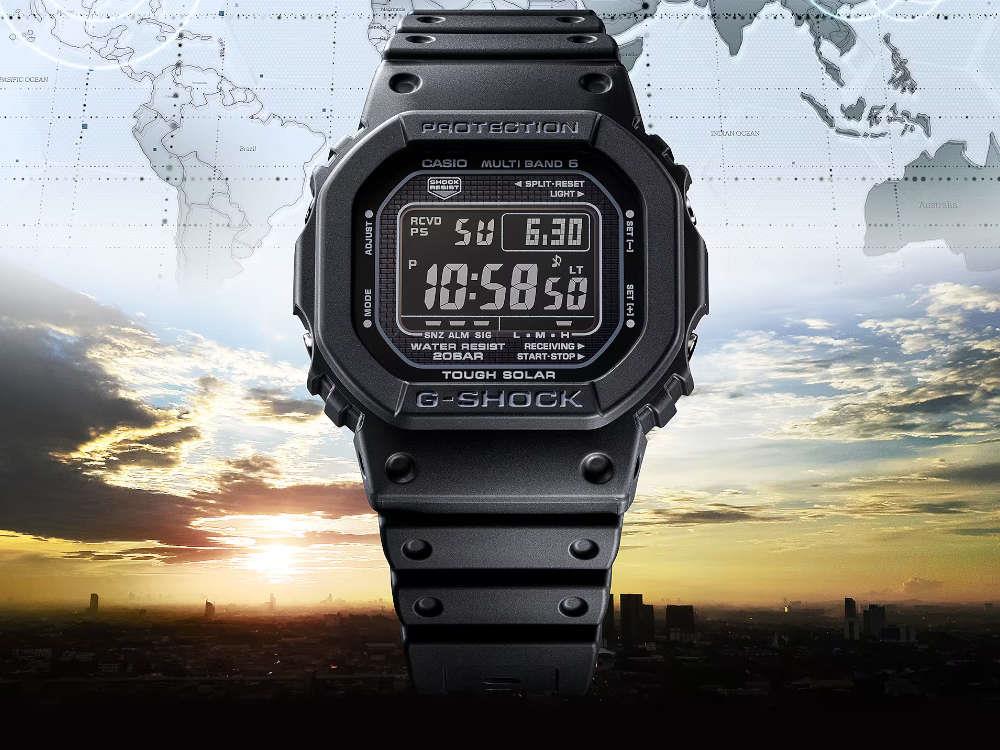 G-SHOCK Casio G-Steel Quartz Uhr, Schwarz, 48.9 × 42.8mm, GW-5000HS-1ER