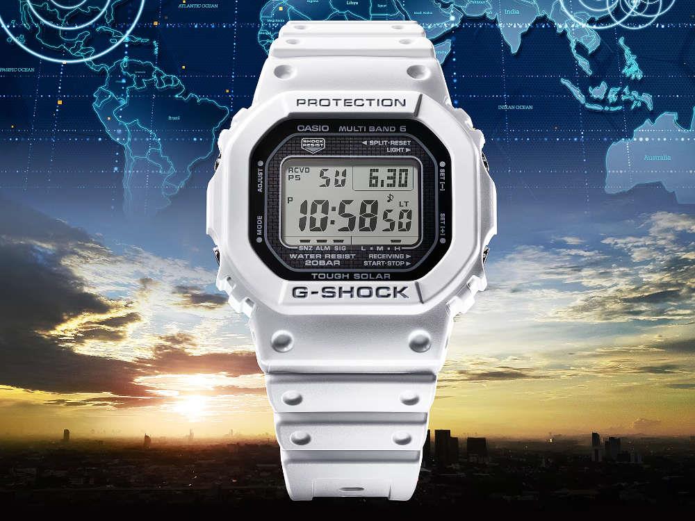 G-SHOCK Casio G-Steel Quartz Uhr, Weiss, 48.9 × 42.8mm, GW-5000HS-7