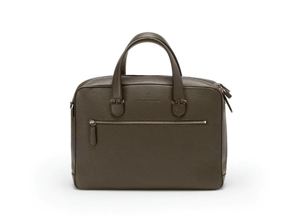 Graf von Faber-Castell Cashmere Dokumententasche, Kalbsleder, Braun, 118684