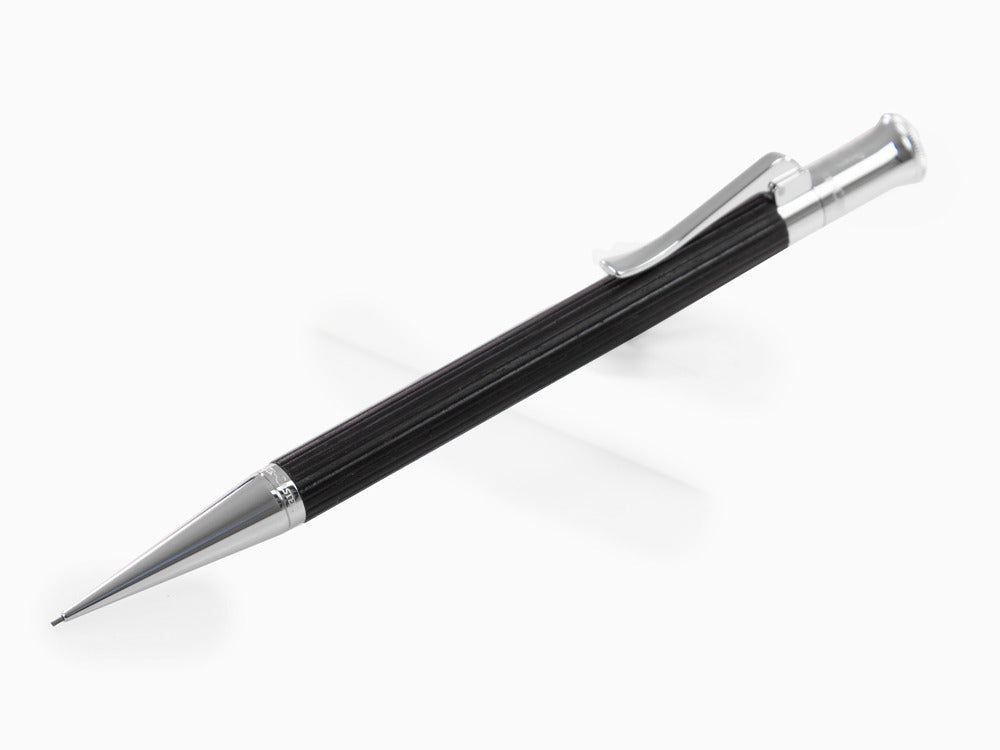 Graf von Faber-Castell Classic Minenbleistift, Ebenholz, Platinierte, 0.7 mm