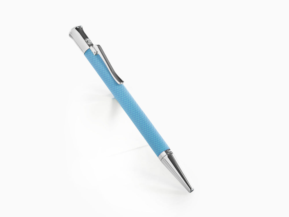 Graf von Faber-Castell Guilloche Gulf Blue Kugelschreiber, Edelharz, 145265