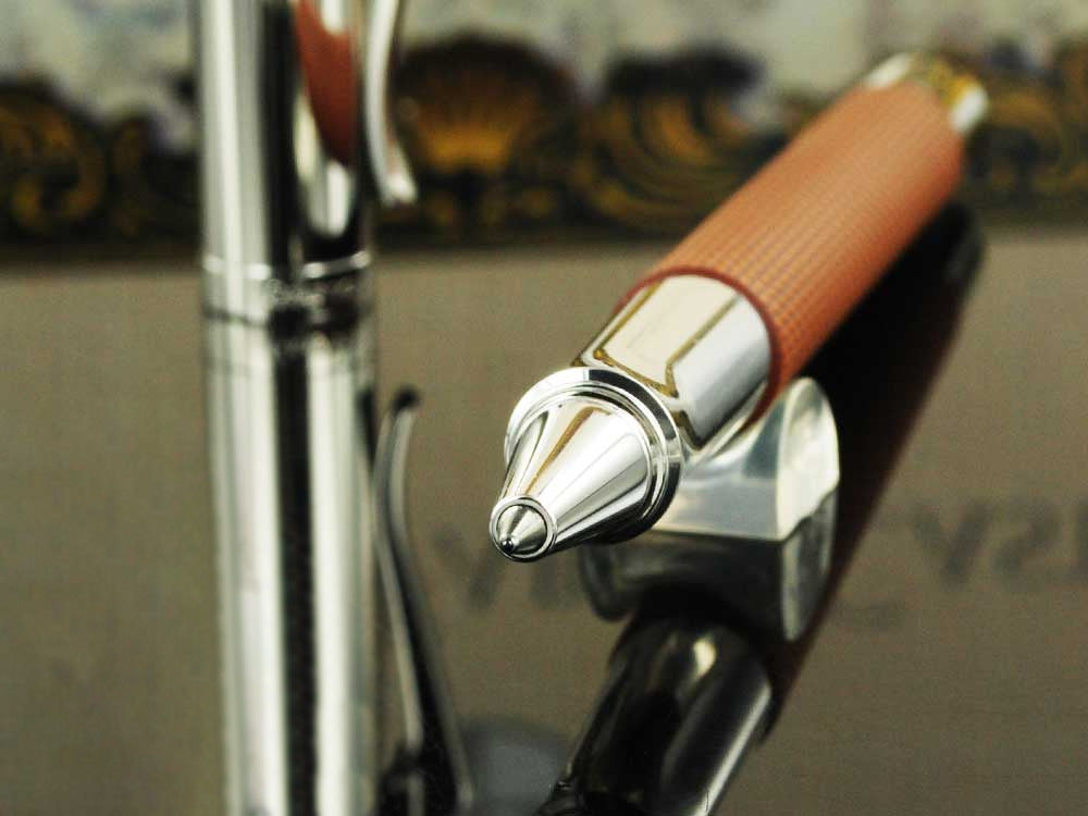 Graf von Faber-Castell Guilloche Roller, Edelharz, Kognak, 146515