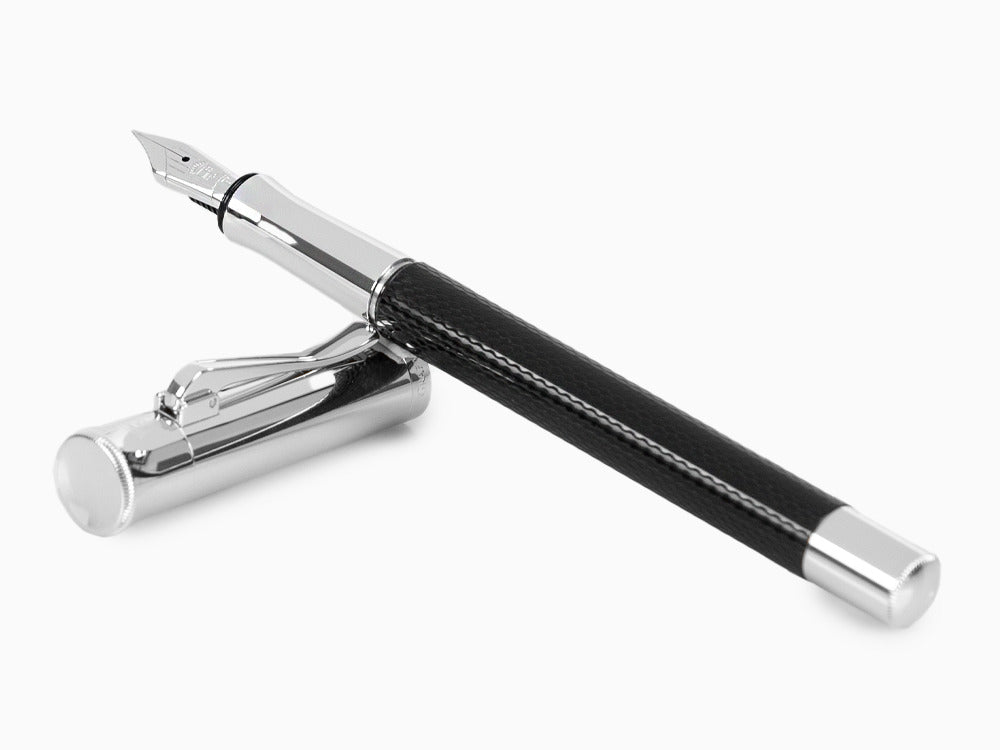 Graf von Faber-Castell Guilloche Füller, Edelharz, Schwarz