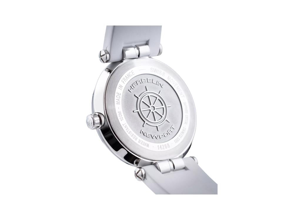 Herbelin Newport Quartz Uhr, Perlweiss, 35 mm, 14288AP89CW