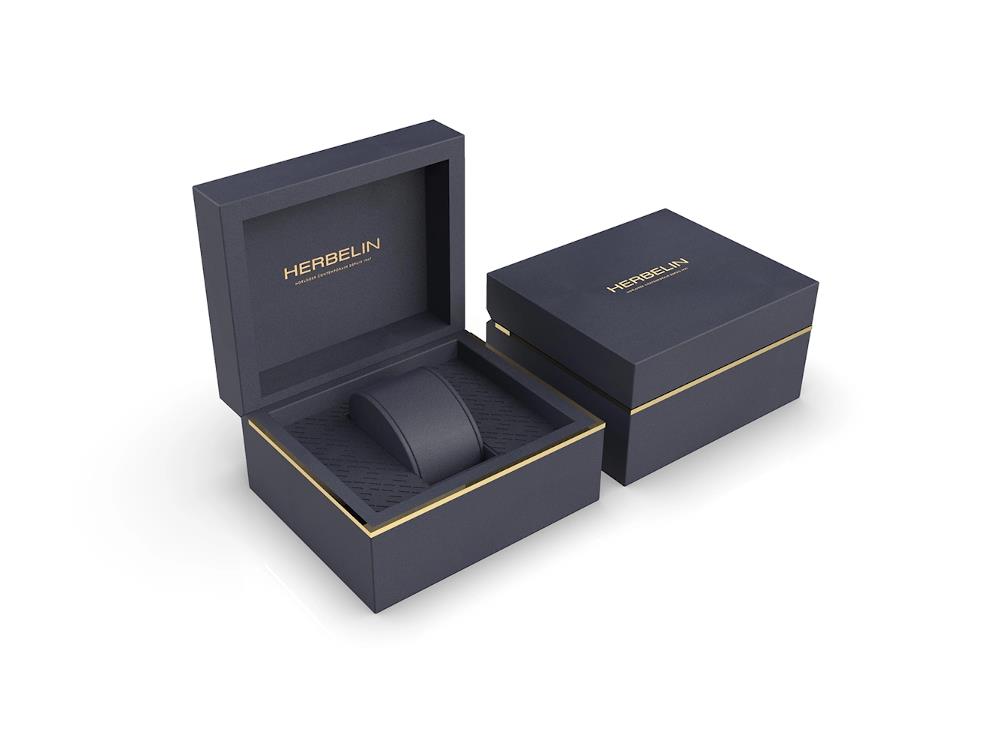 Herbelin Cap Camarat Automatik Uhr, Edelstahl 316L , Weiss, 37 mm, 1545B19