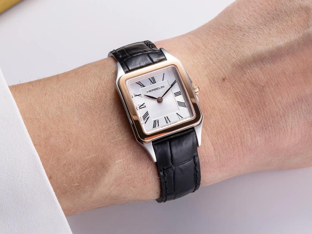 Herbelin Luna Quartz Uhr, Edelstahl 316L , Weiss, 24 mm, 17457TR01