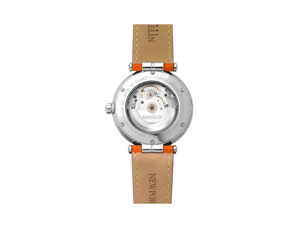 Herbelin Newport Automatik Uhr, Blau, 42 mm, Tag, 1768A15GD