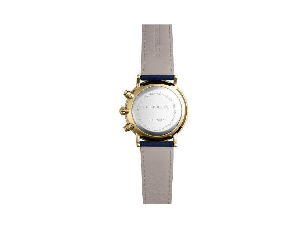 Herbelin Inspiration Quartz Uhr, Edelstahl 316L , Blau, 35647P15
