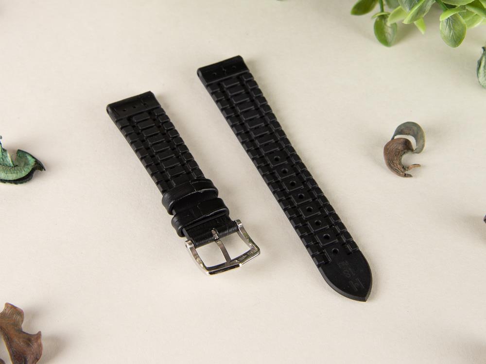 Hirsch Paul Performance Collection Band, Schwarz, 18 mm, 0925028050-2-18