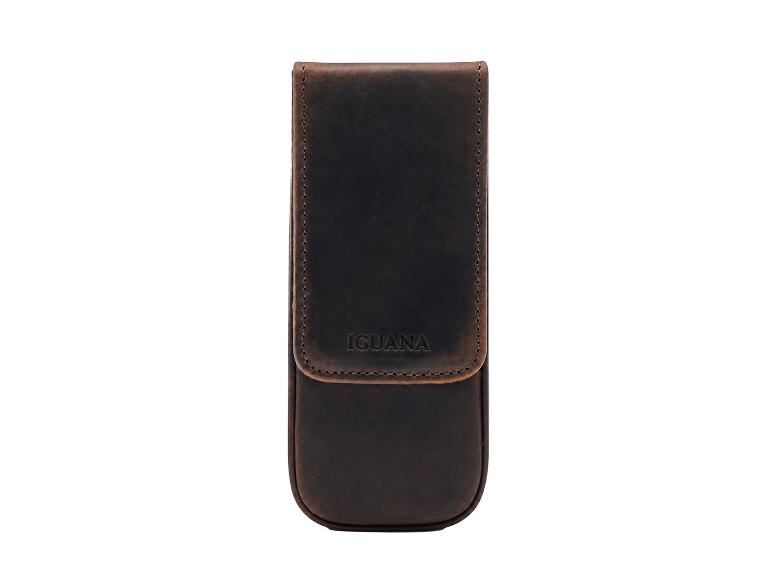 Iguana Stifteetui Braun für 3 Schreibaufgaben, PEN-CASE-BROWN-3