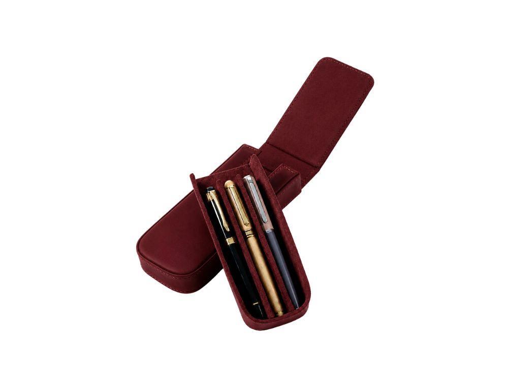 Iguana Stifteetui Rot für 3 Schreibaufgaben, PEN-CASE-RED-3