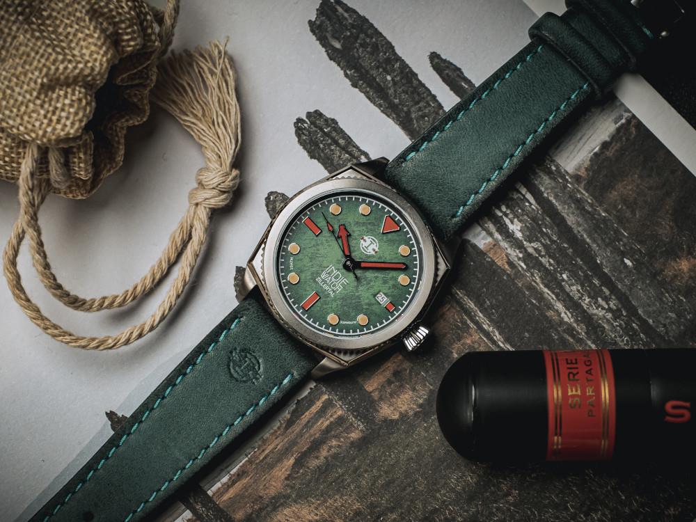 Indie Watch Zillertal Automatik Uhr, Grün, 40 mm, 163G