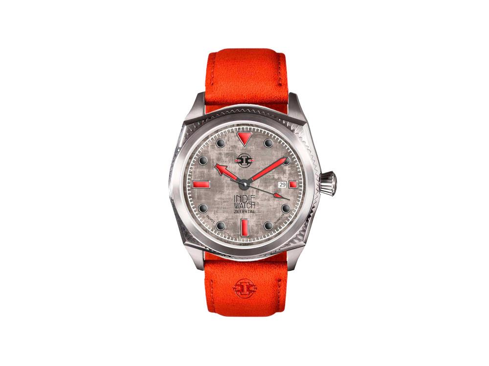 Indie Watch Zillertal Automatik Uhr, Grau, 40 mm, 163X