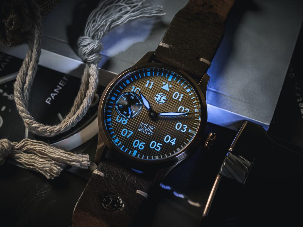 Indie Watch Swell Automatik Uhr, PVD Bronze, Gelb, 42 mm, 257BB