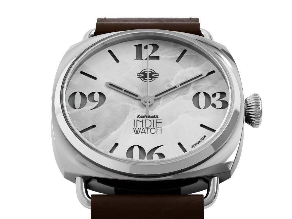 Indie Watch Zermatt Automatik Uhr, Weiss, 44 mm, 31G