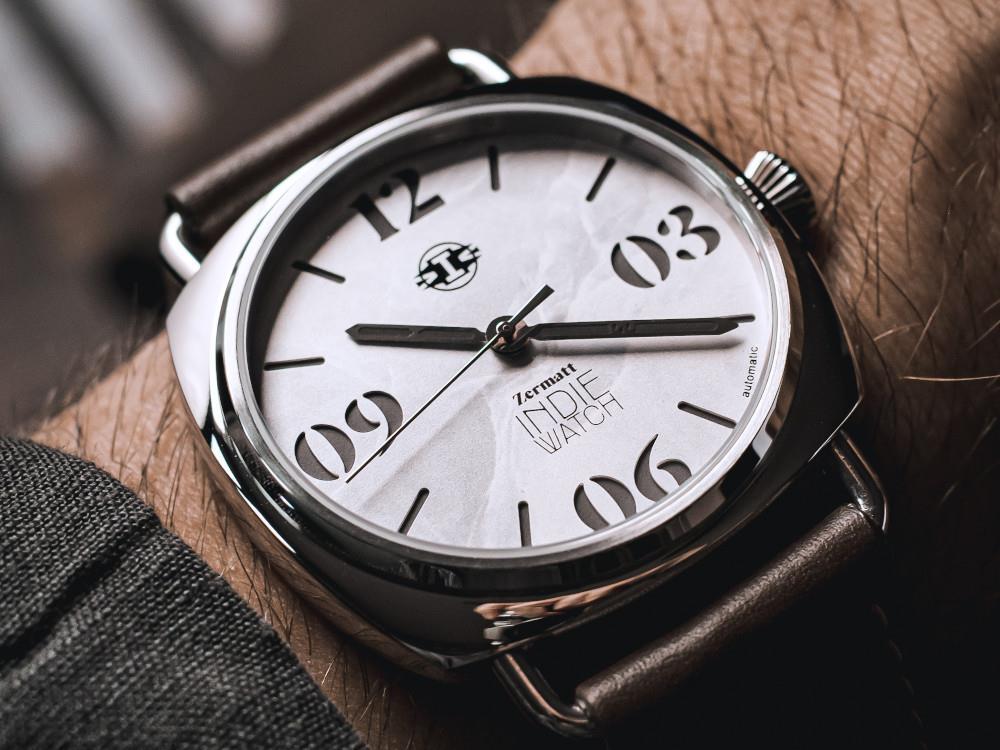 Indie Watch Zermatt Automatik Uhr, Weiss, 44 mm, 31G