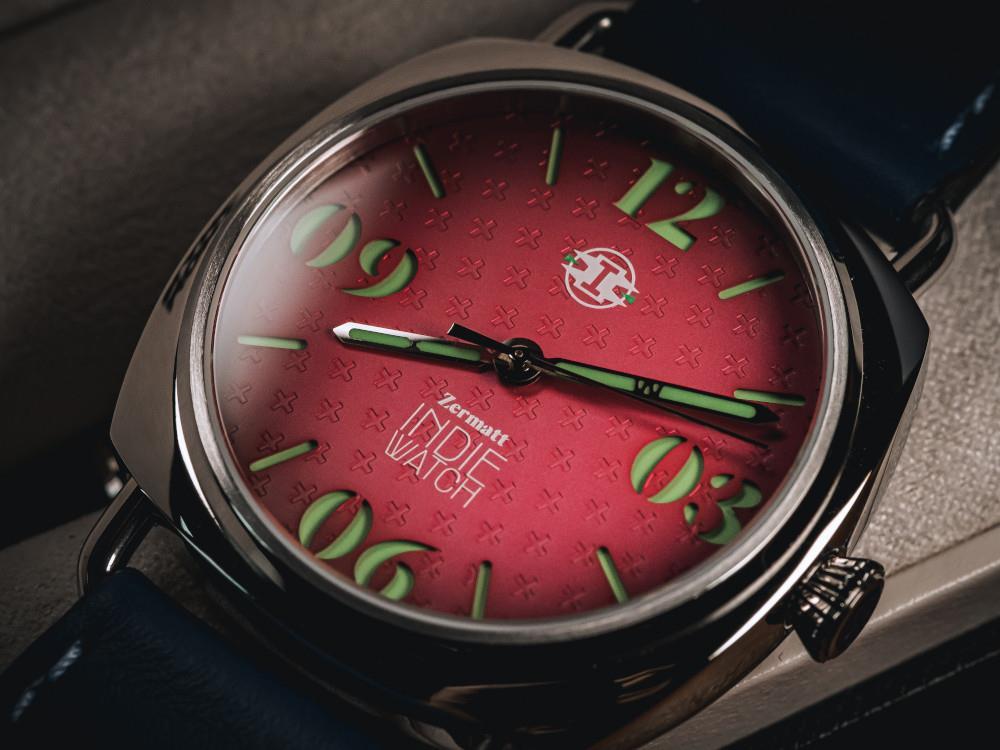 Indie Watch Zermatt Automatik Uhr, Rose, 44 mm, 31Y