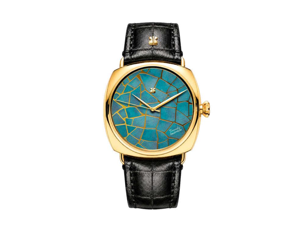 Indie Watch Trencadís Aguamarina Automatik Uhr, 44 mm, TRDISAGM01