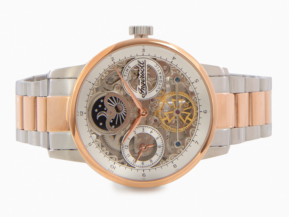 Ingersoll 1892-Jazz Automatik Uhr, 42 mm, PVD Rose Gold, Grau, 5 atm, I07706